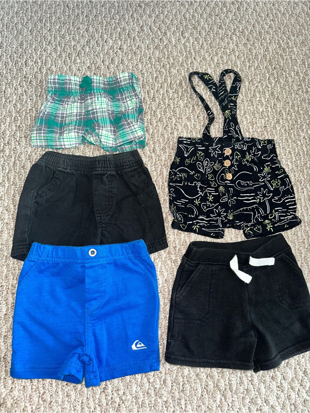 Quiksilver, Carter's, Garanimals and Wonder Nation Baby Shorts Lot